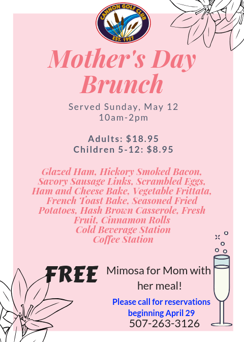 Mother's Day Brunch - Cannon Golf Club